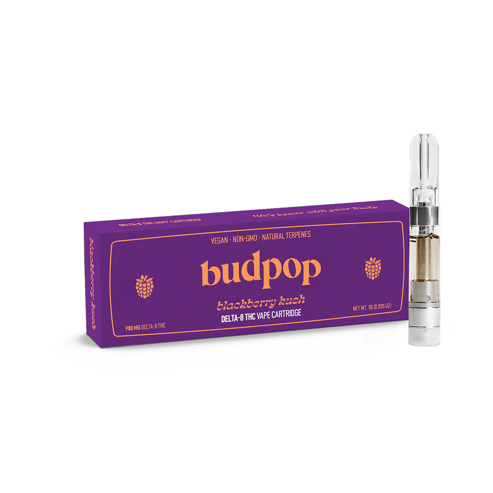 BudPop Blackberry Kush Delta 8 THC Vape