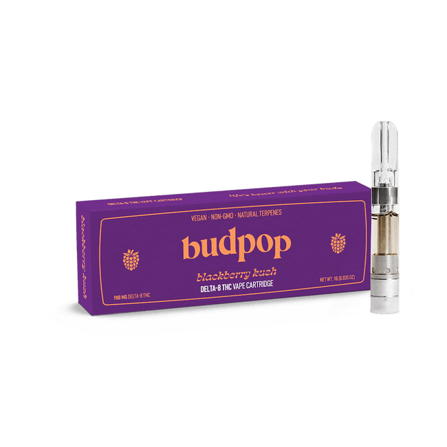 BudPop Blackberry Kush Delta 8 THC Vape
