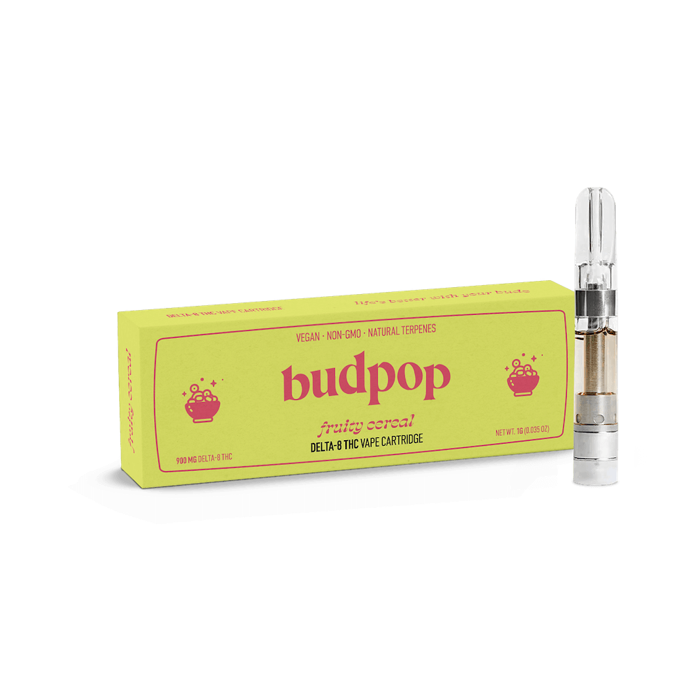 BudPop Fruity Cereal Delta-8 Vape Carts