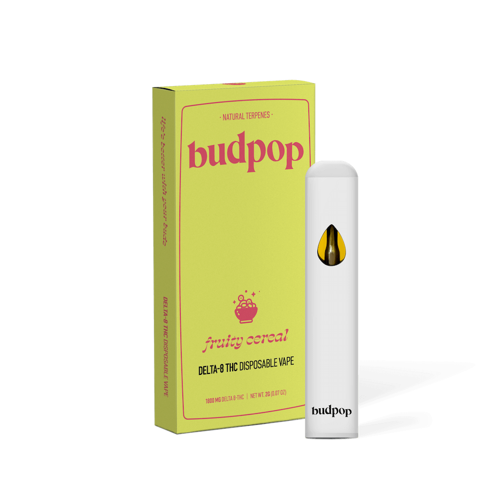 BudPop Delta 8 Disposable Vape Pen – Fruity Cereal
