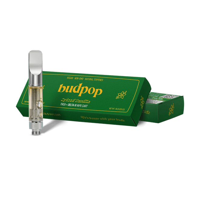 BudPop Spiced Vanilla – THCa &amp; Delta 8 Carts