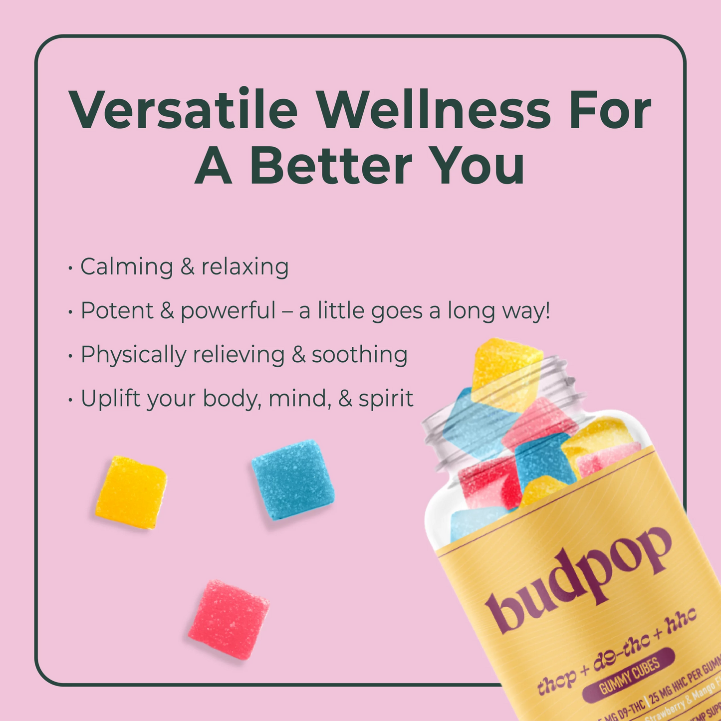 BudPop D9+ HHC + THCp Cubes