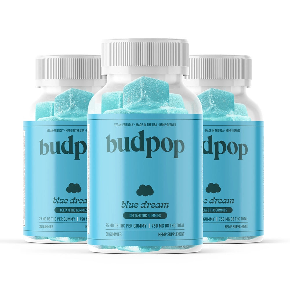 BudPop Delta-8 Blue Dream Gummies (750-1500mg)