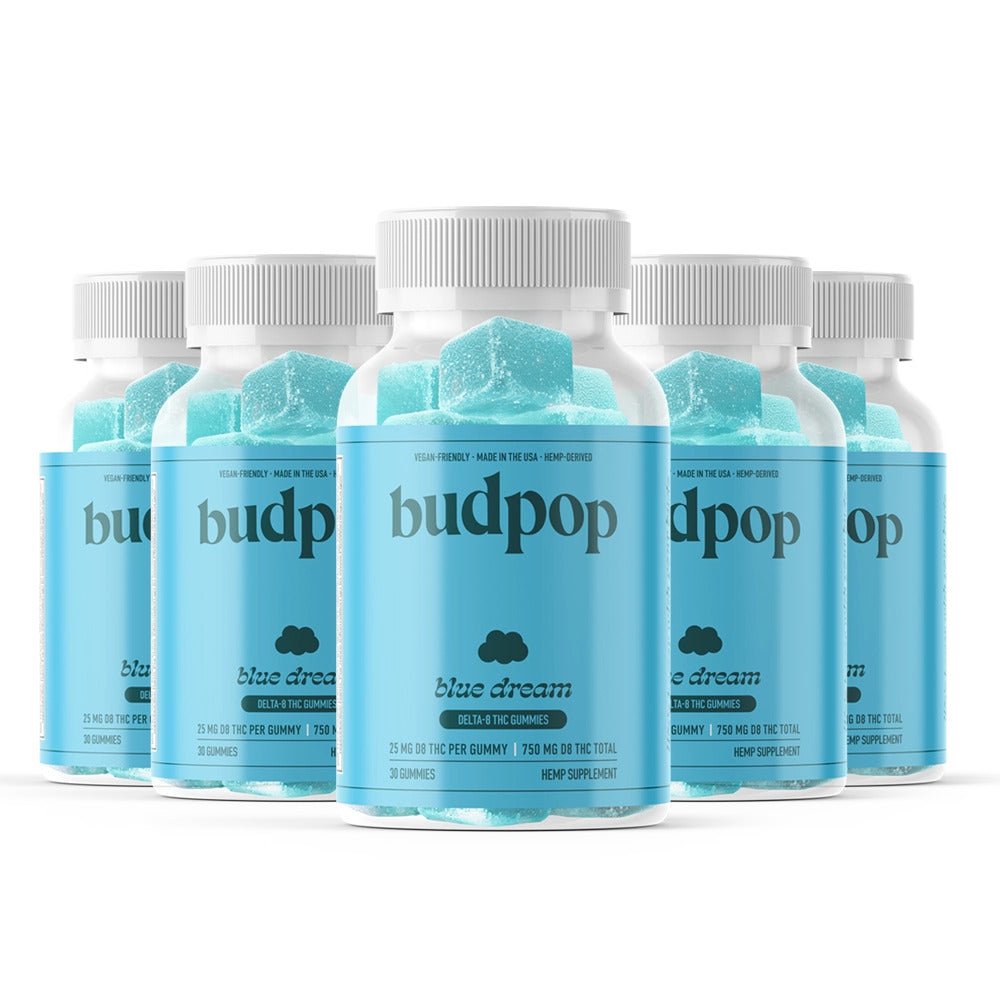 BudPop Delta-8 Blue Dream Gummies (750-1500mg)