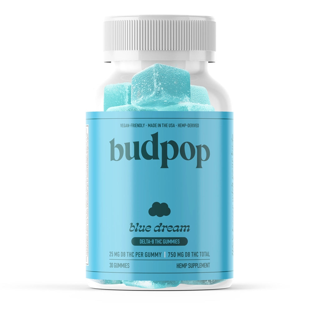 BudPop Delta-8 Blue Dream Gummies (750-1500mg)