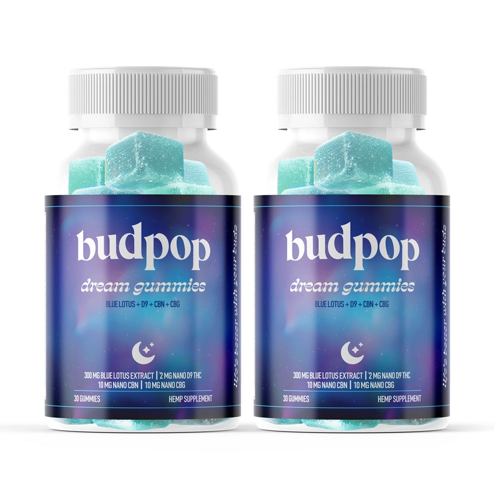 BudPop Blue Lotus+D9+CBG+CBN-Dream Gummies