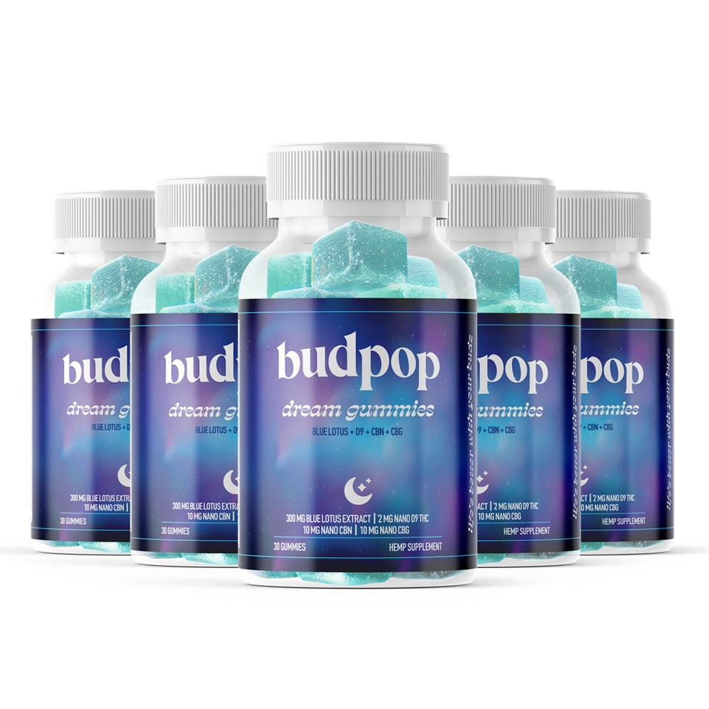 BudPop Blue Lotus+D9+CBG+CBN-Dream Gummies