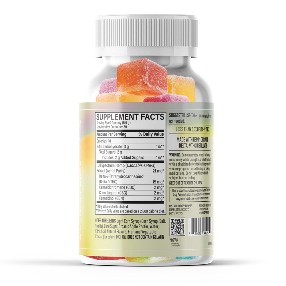 BudPop Fruit Punch D9 Gummies