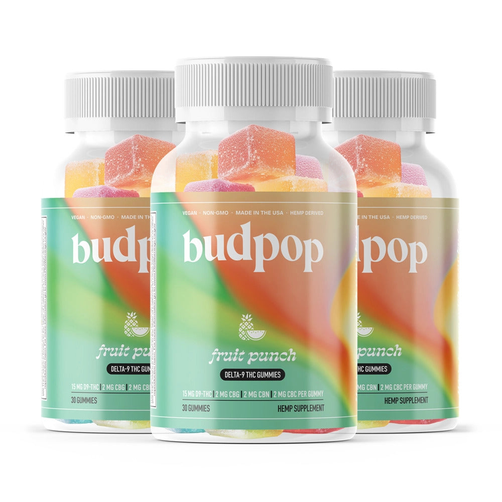 BudPop Fruit Punch D9 Gummies