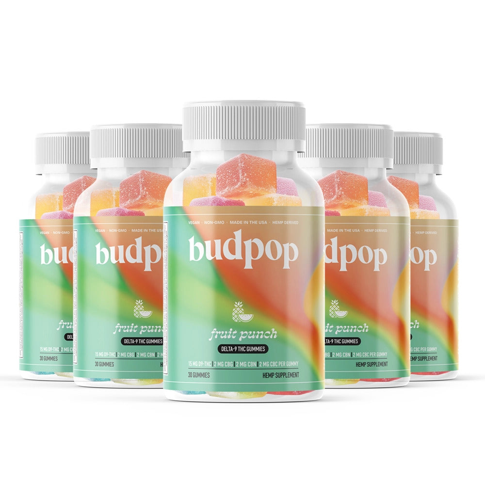 BudPop Fruit Punch D9 Gummies
