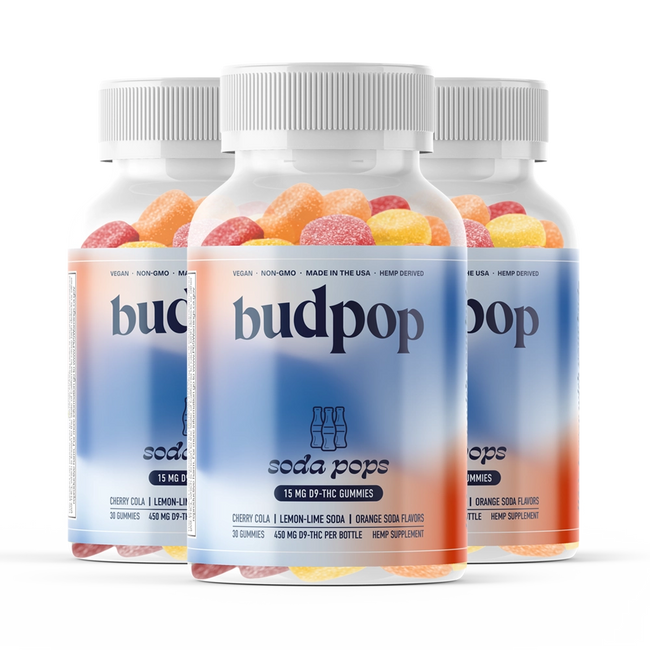 BudPop Soda Pops D9 Gummies