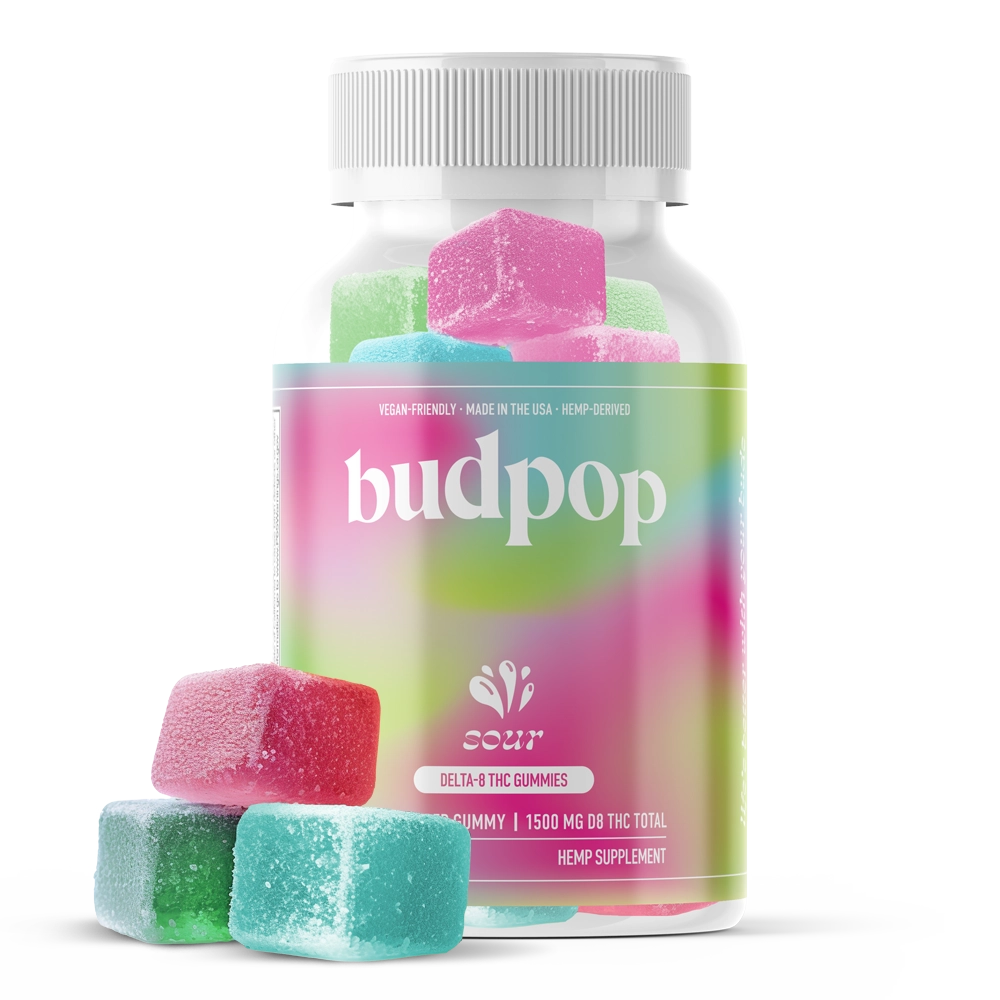 BudPop Delta-8 50mg Gummies – Sour