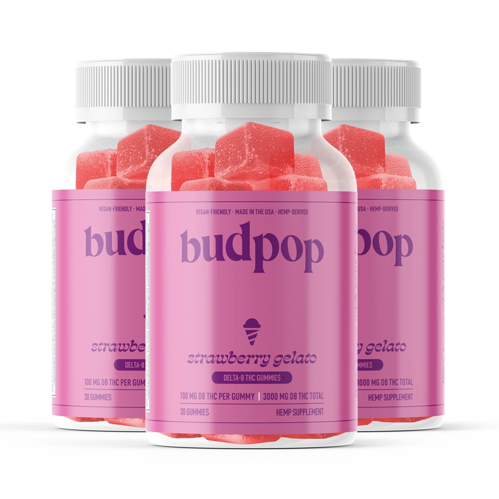 BudPop 100 mg Edible – D8 Extra Strength Formulation