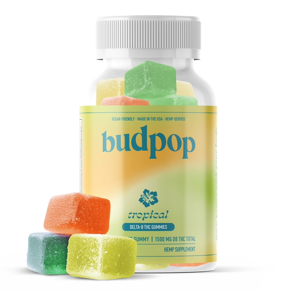 BudPop Delta-8 50mg Gummies – Tropical
