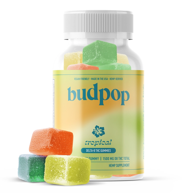 BudPop Delta-8 50mg Gummies – Tropical