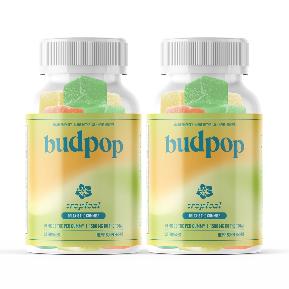 BudPop Delta-8 50mg Gummies – Tropical
