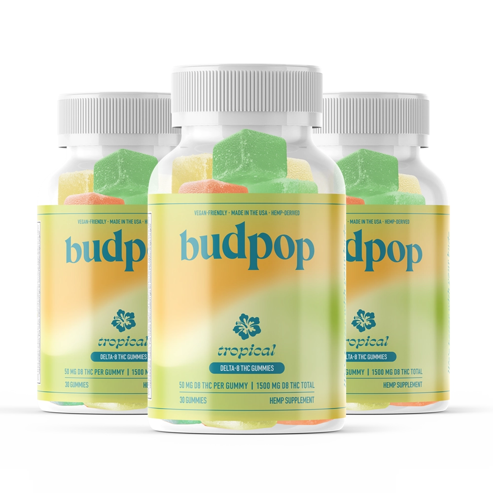 BudPop Delta-8 50mg Gummies – Tropical