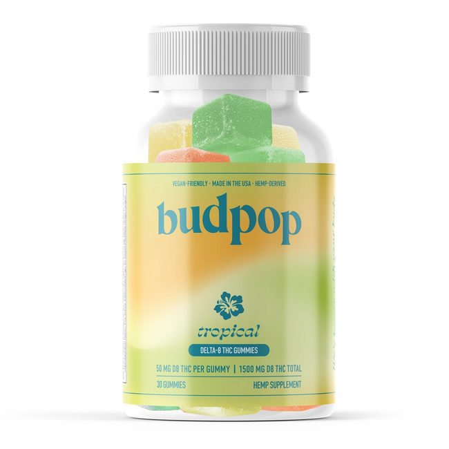 BudPop Delta-8 50mg Gummies – Tropical