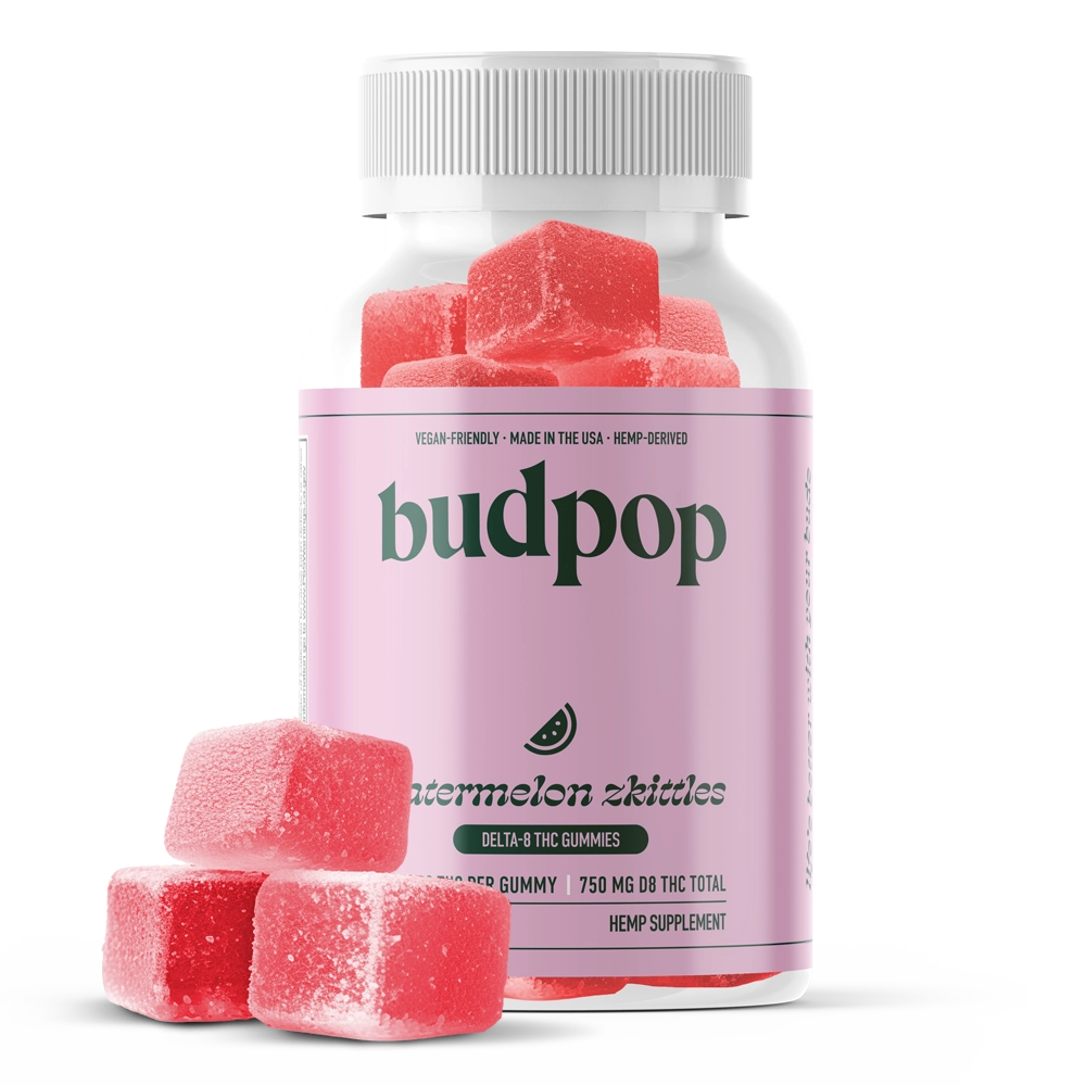 BudPop Delta-8 Watermelon Zkittlez Gummies (750mg)