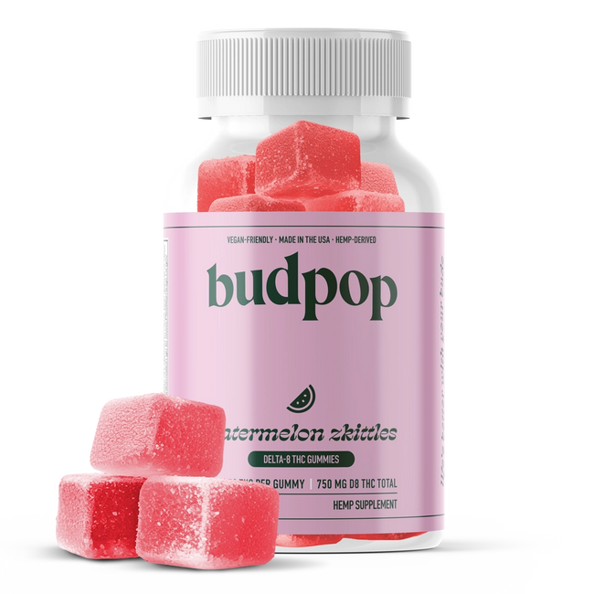 BudPop Delta-8 Watermelon Zkittlez Gummies (750mg)