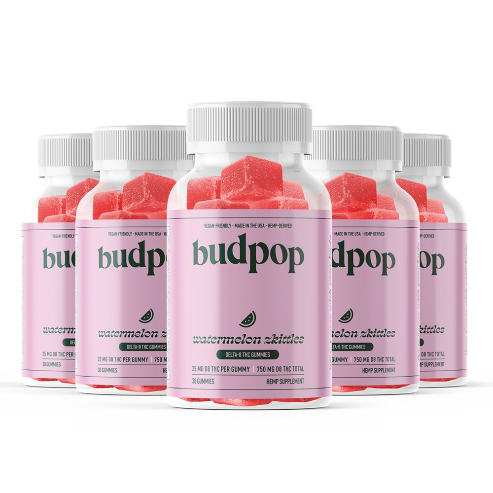 BudPop Delta-8 Watermelon Zkittlez Gummies (750mg)