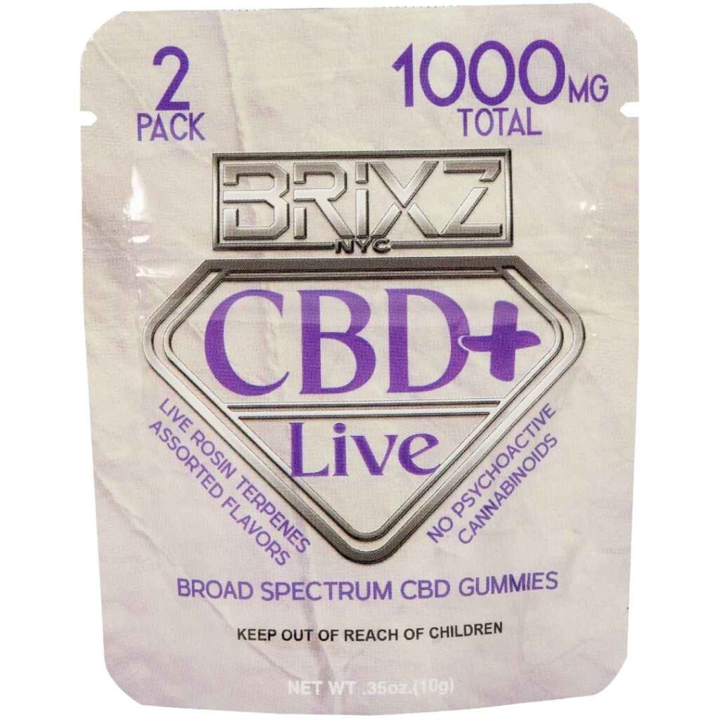 BRIXZ CBD+ LIVE Gummy 500mg 2pk