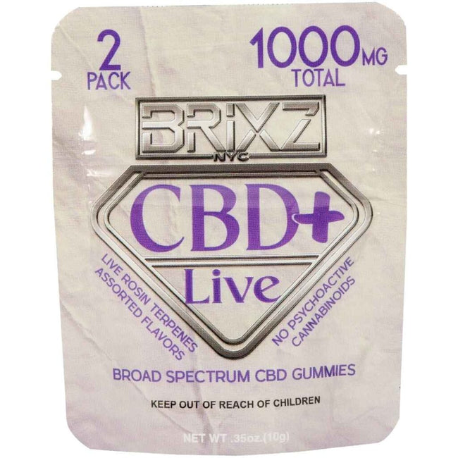 BRIXZ CBD+ LIVE Gummy 500mg 2pk