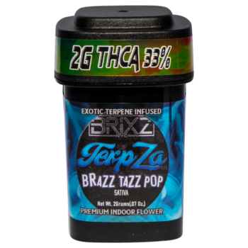 BRIXZ NYC TerpZa 33% THCA Flower – Exotic Flavor Enhanced Indoor Flower 2g