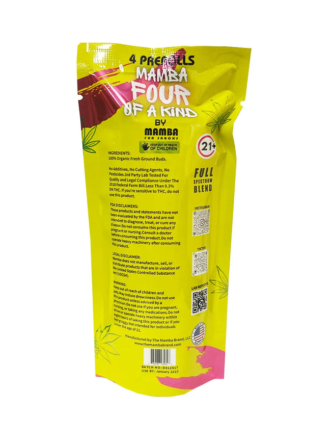 Runtz Mamba Madness Full Spectrum Blend Pre-Roll 4ct 8G