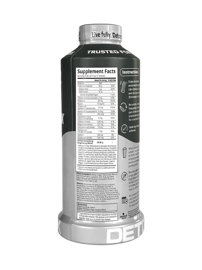 Straw-Mango Herbal Clean Ultra Eliminex Ultimate Cleanse Same-Day Detox 32 fl oz