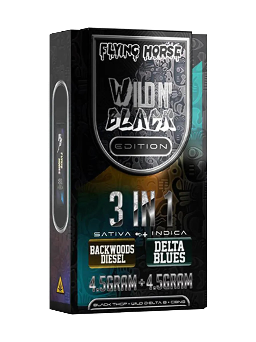 Backwoods Diesel | Delta Blues Flying Horse Wild’N Black 3in1 Vape 9G