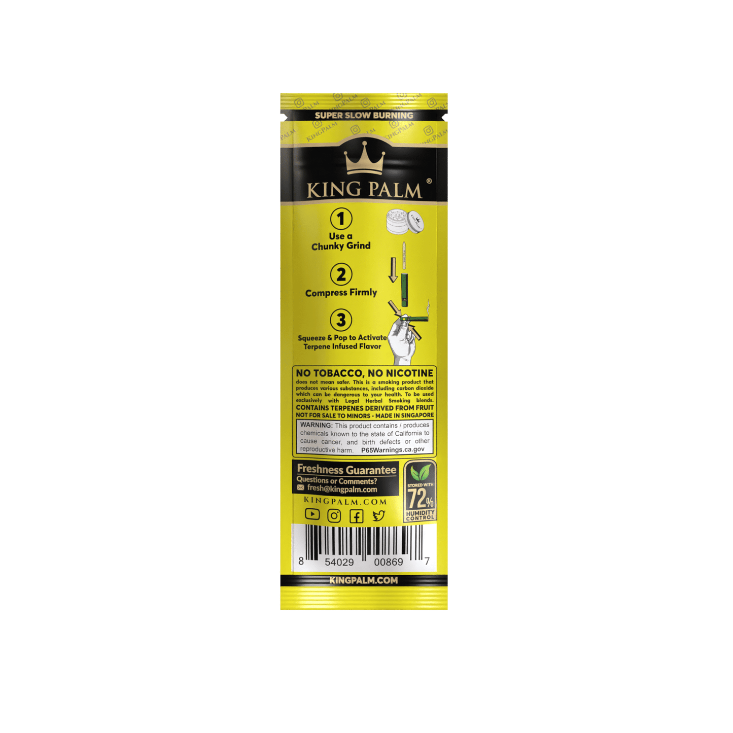 King Palm 2 Slim Rolls – Banana Cream