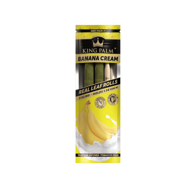 King Palm 2 Slim Rolls – Banana Cream