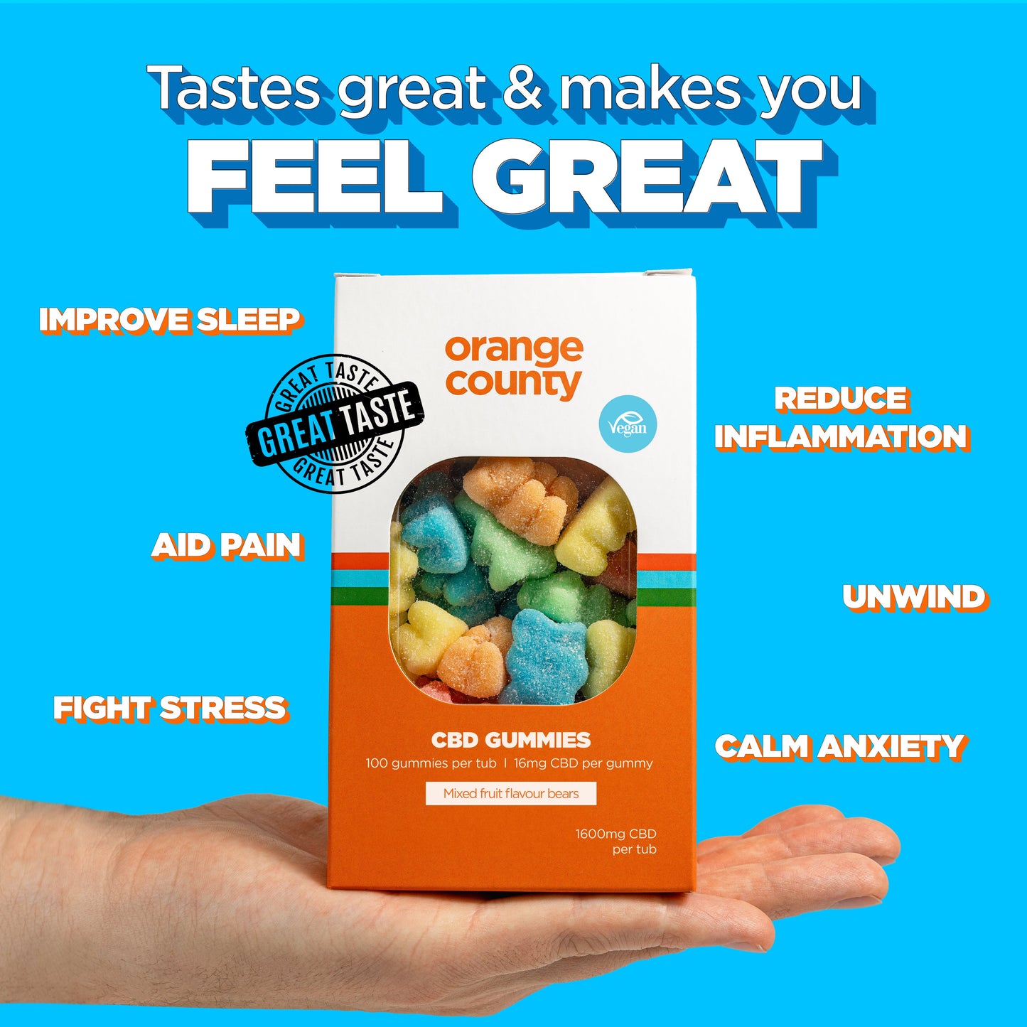 CBD Gummy Bears (Large Tub)