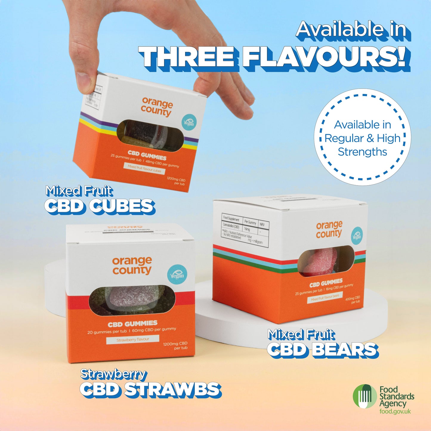 CBD Gummy Strawberries (Large Tub)