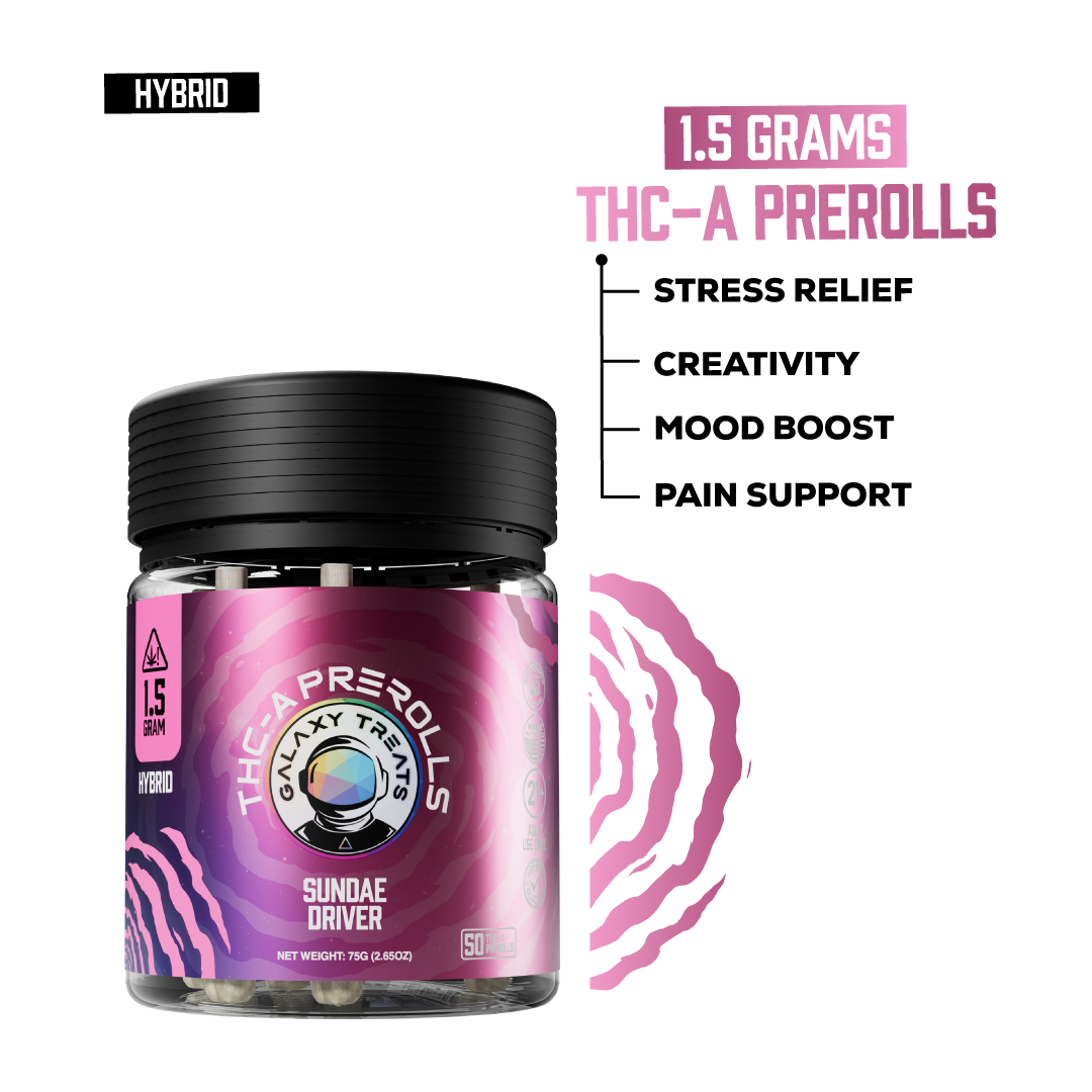Galaxy Treats Sundae Driver - 50ct THCA Preroll Jar