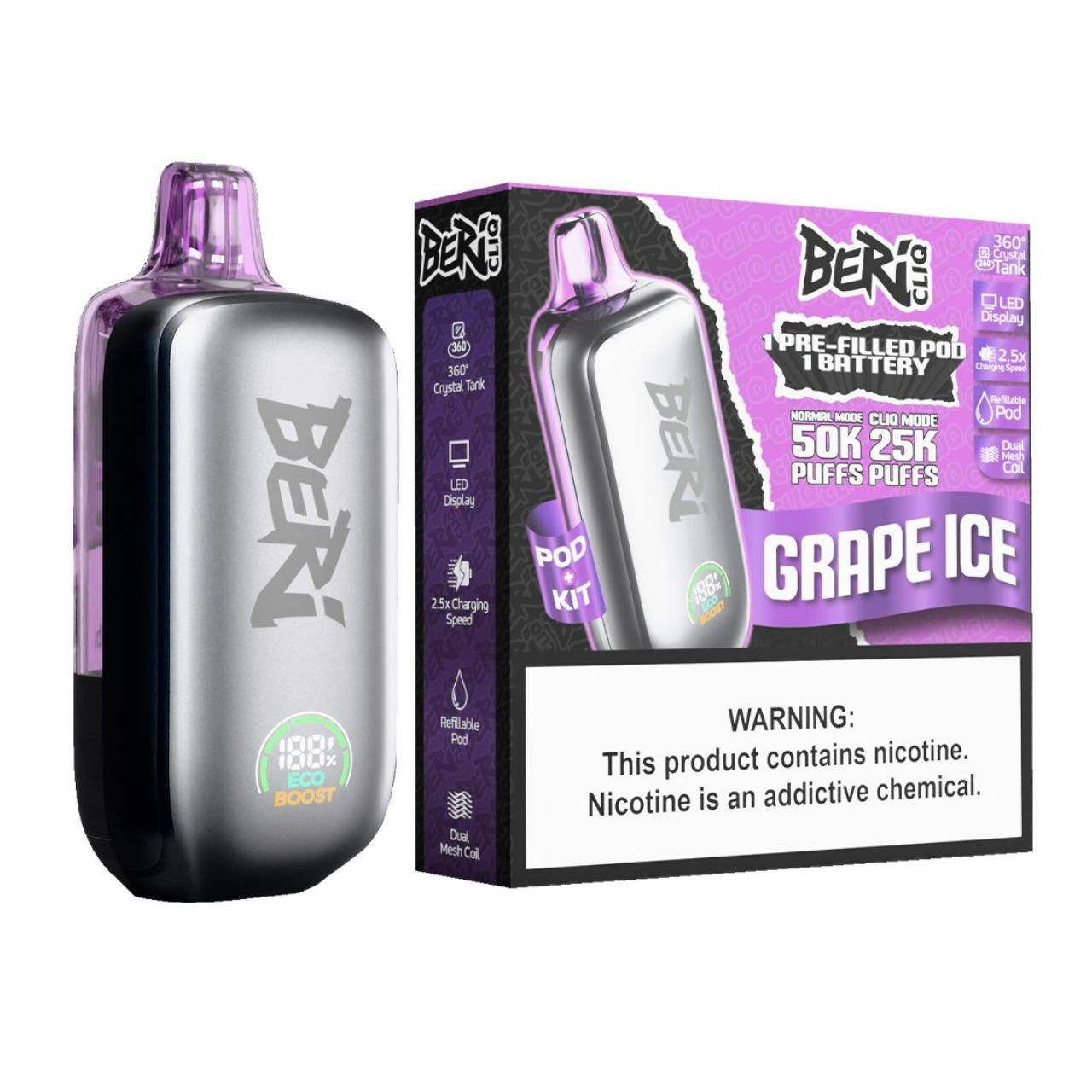 Beri Cliq Disposable Kit (50000 Puffs)