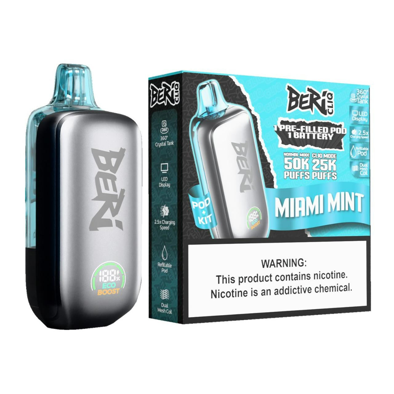 Beri Cliq Disposable Kit (50000 Puffs)