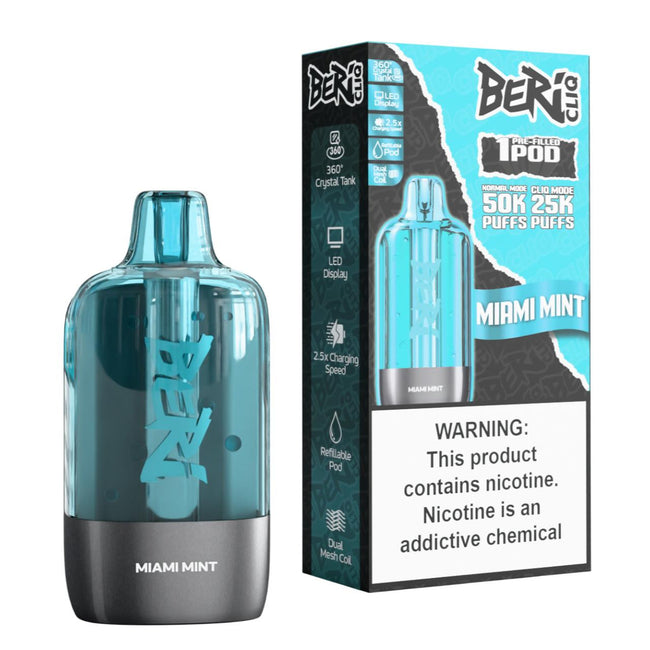 Beri Cliq 50K Pre-filled Replacement Pod (Pack of 1)