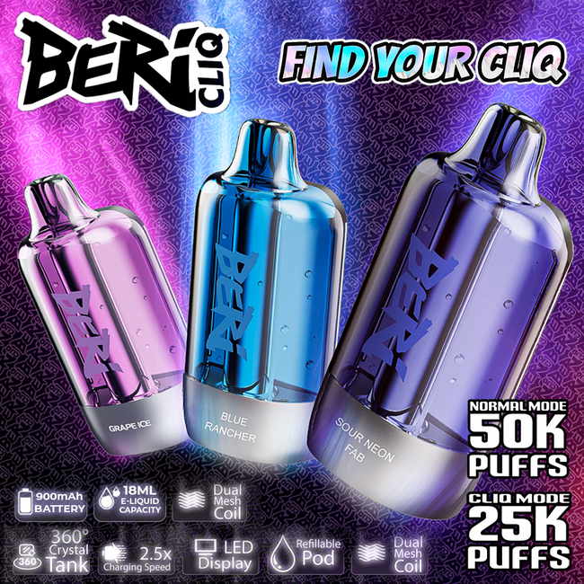 Beri Cliq Disposable Kit (50000 Puffs)