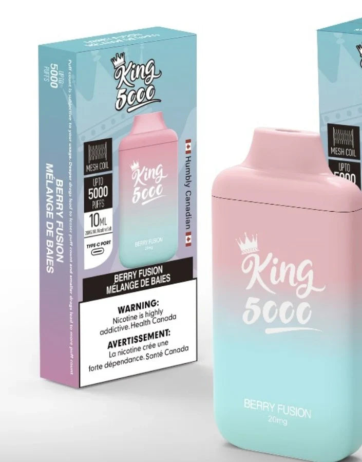 King  Nicotine Free 5000 Puffs Disposable Vape