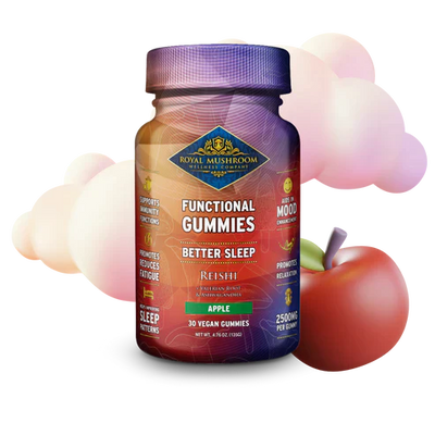 Royal Mushroom Better Sleep Reishi Gummies Apple Flavor Best Sales Price - Gummies