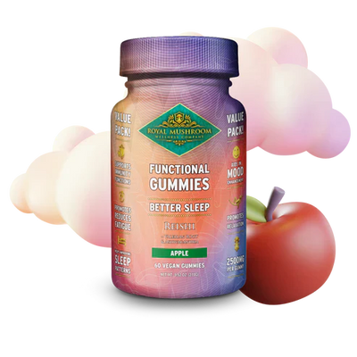 Royal Mushroom Better Sleep Reishi Gummies Apple Flavor Best Sales Price - Gummies