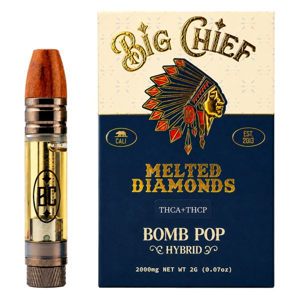 Big Chief Melted Diamonds THCa Cartridge 2g