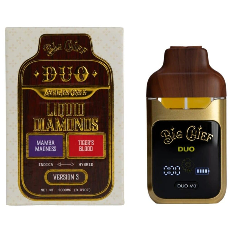 Big Chief THCa Liquid Diamonds DUO V3 Disposable 2g Best Sales Price - Vape Pens