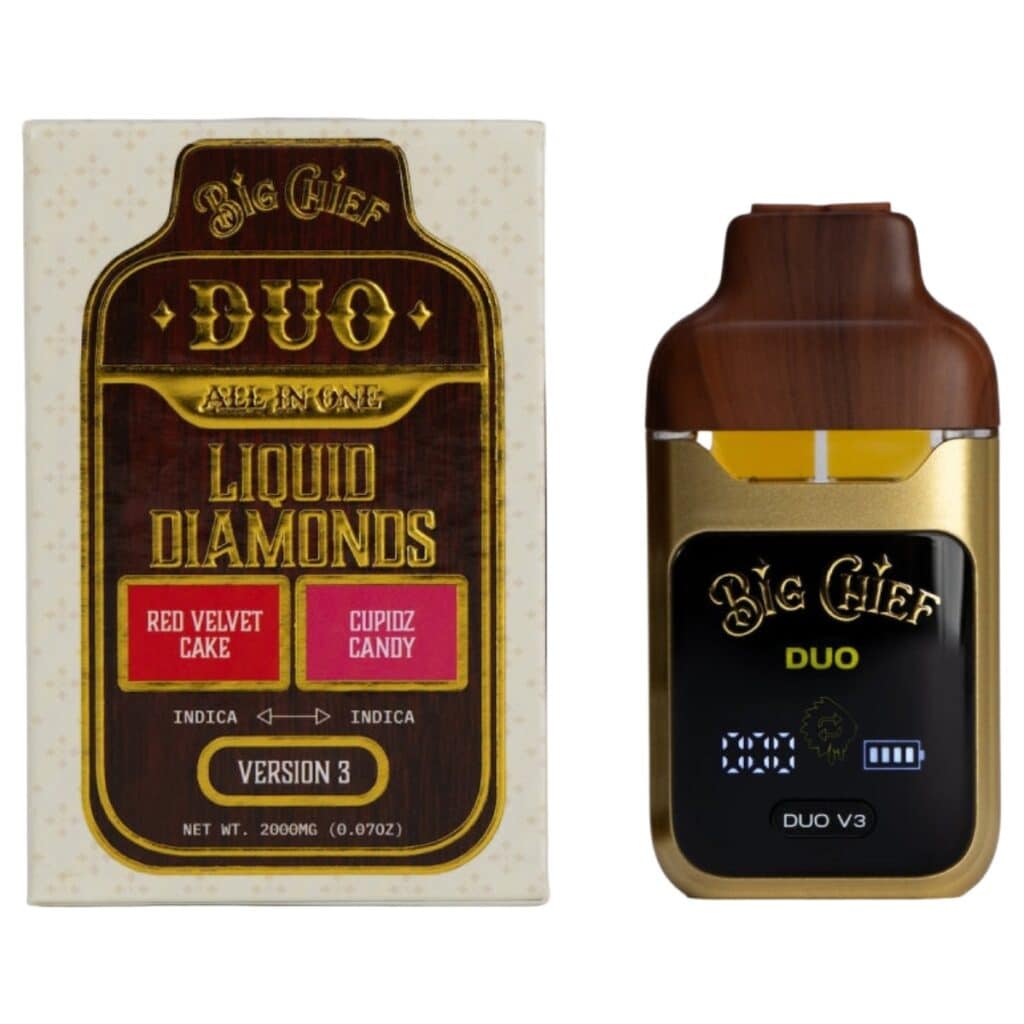 Big Chief THCa Liquid Diamonds DUO V3 Disposable 2g Best Sales Price - Vape Pens