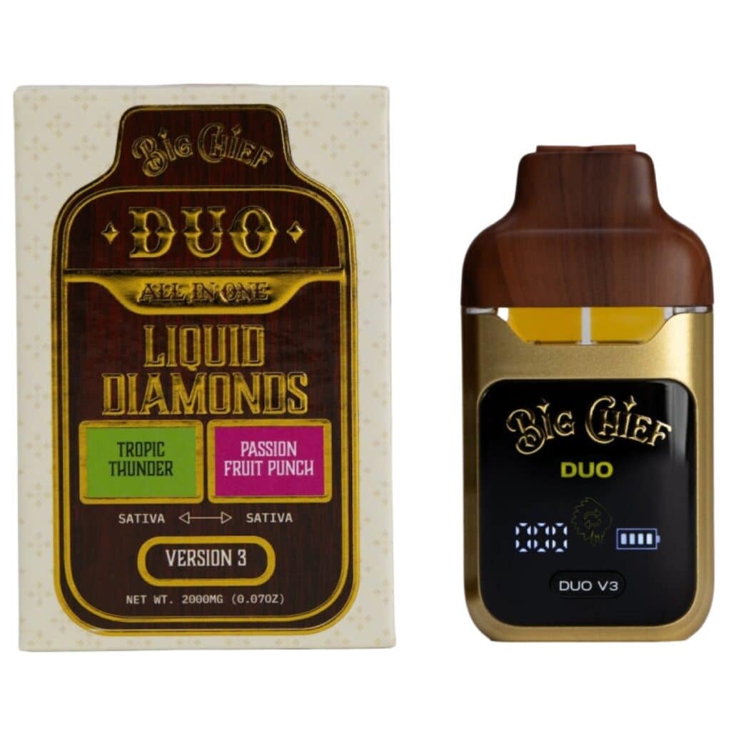 Big Chief THCa Liquid Diamonds DUO V3 Disposable 2g Best Sales Price - Vape Pens