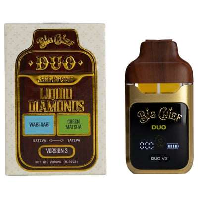 Big Chief THCa Liquid Diamonds DUO V3 Disposable 2g Best Sales Price - Vape Pens