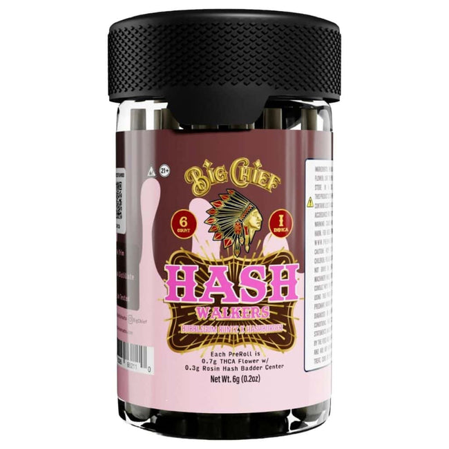 Big Chief THCa Rosin Hash Walkers Pre-Rolls 6g 6ct