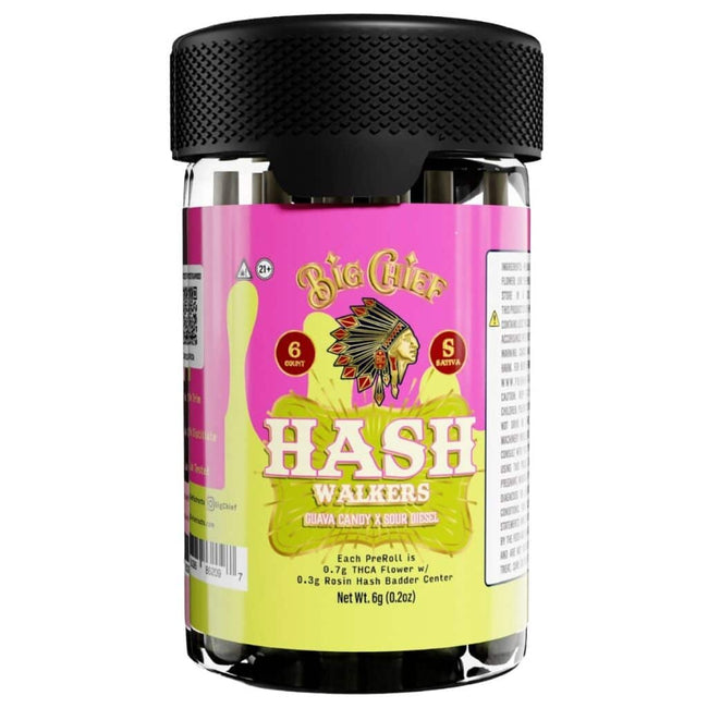 Big Chief THCa Rosin Hash Walkers Pre-Rolls 6g 6ct